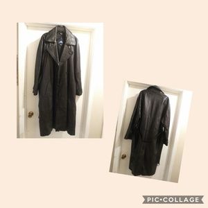 One genuine leather trench by Stafford